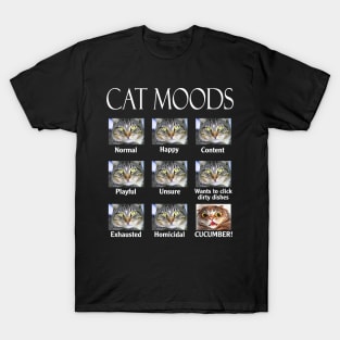 Cat Moods For Cat Lovers T-Shirt